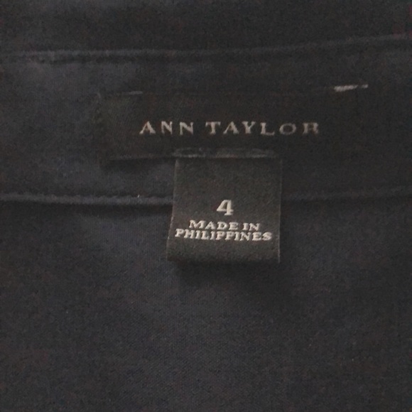 Ann Taylor Navy Button Down - Picture 2 of 2
